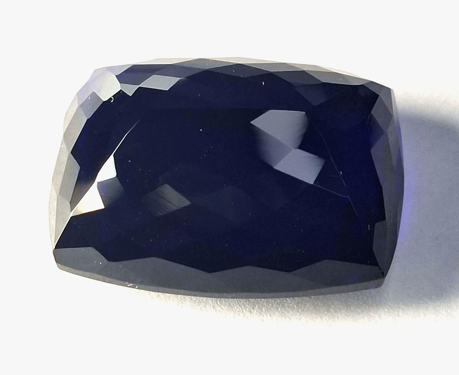 Dark Blue Tanzanite Natural 58-60 Ct Certified Cushion Cut Loose Gemstone TQ1807