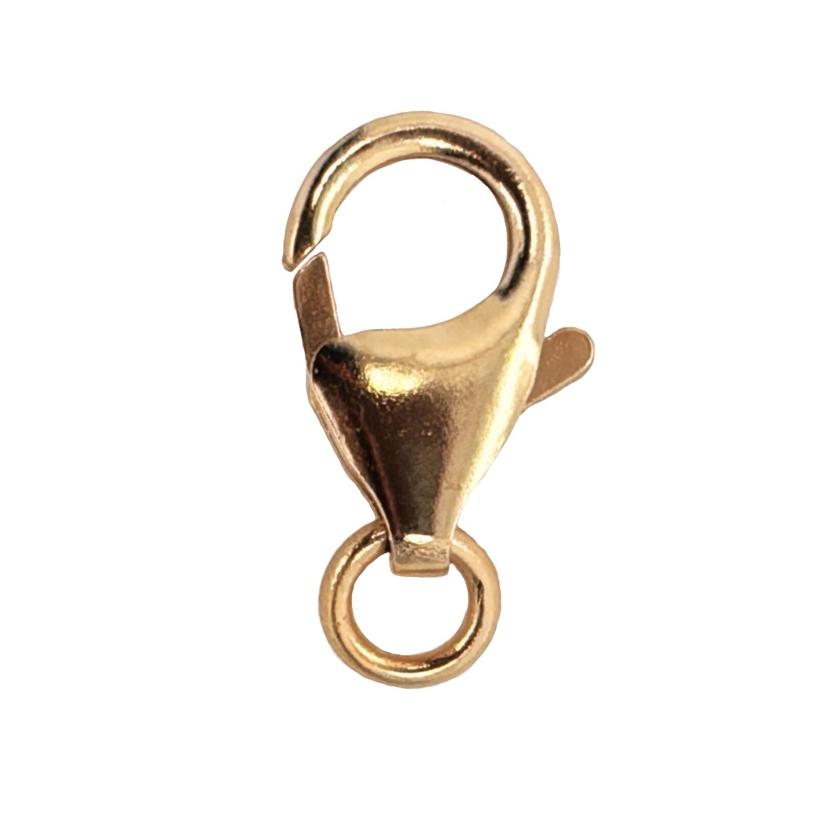 14K Yellow Gold Lobster Clasp Pear Shape Jewelry Finding Bracelet Necklace