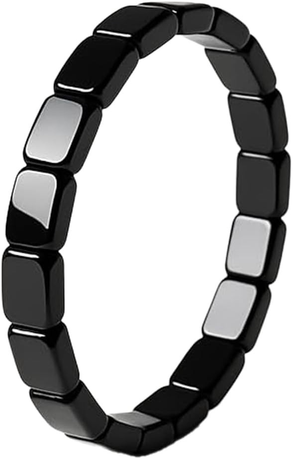 Elegant Black Hematite Wristband – Boost Confidence & Calm Decision-Making