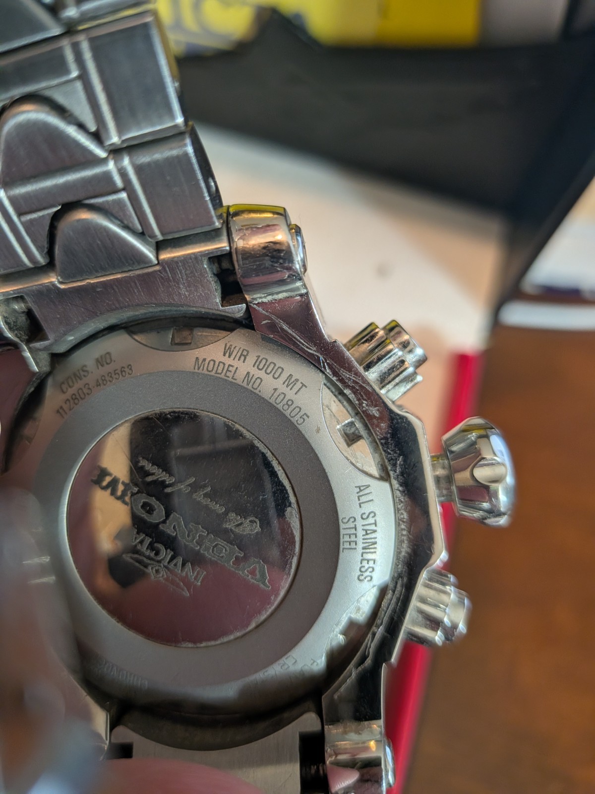 Invicta Mens Watch Venom Reserve Model 10805 FOR PARTS OR REPAIR NOT WORKING