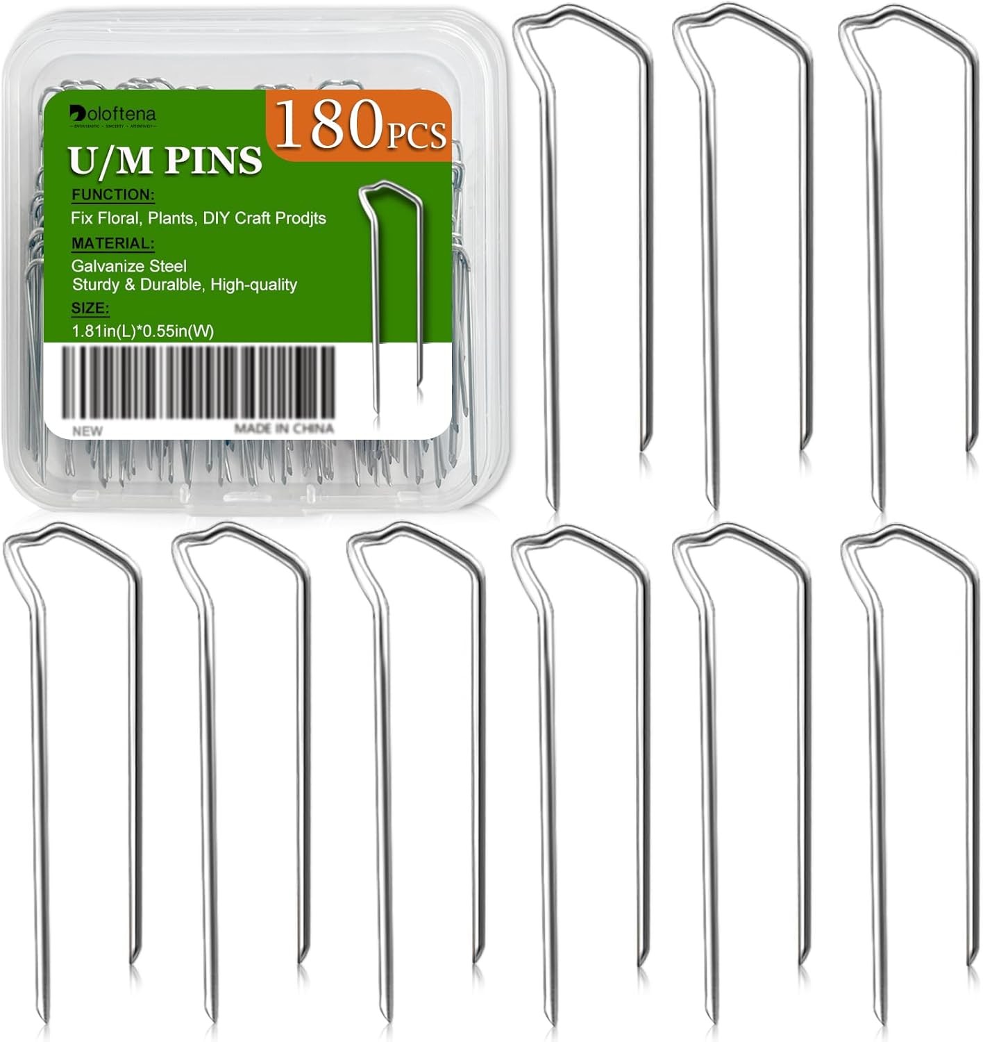 Doloftena 180 Stück Blumen-Plektren, 4,6 cm U/M-Form,…