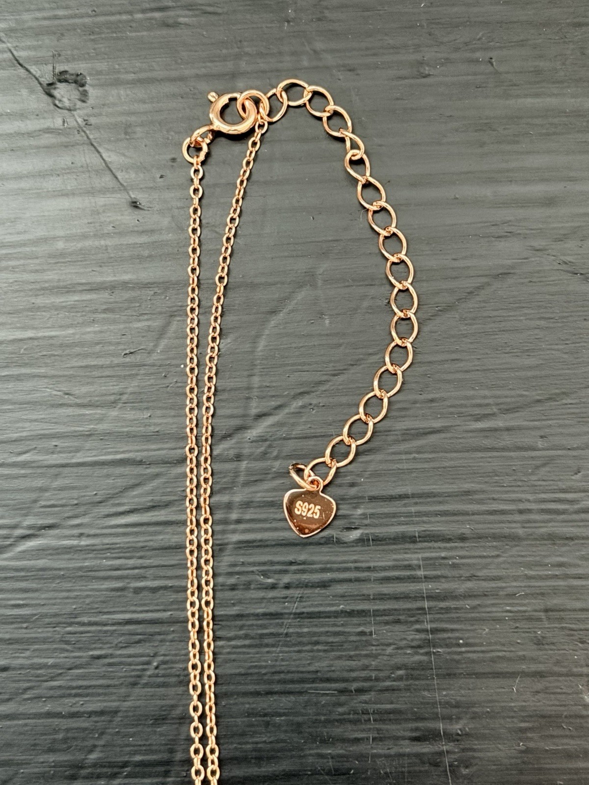 Rose Gold–Tone S925 Sterling Silver Tree of Life CZ Pendant Necklace
