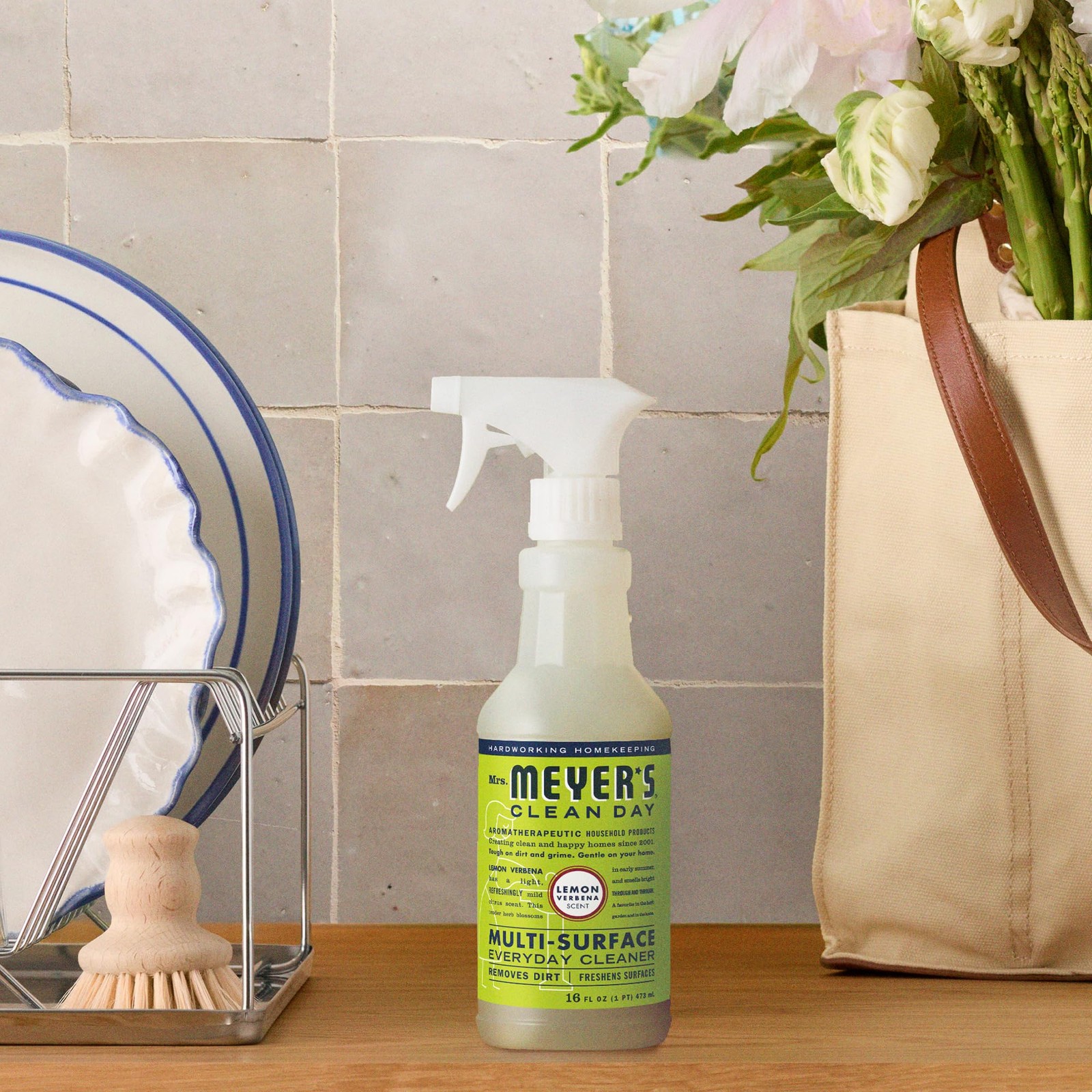 MRS. MEYER’S CLEAN DAY All-Purpose 16 Fl Oz (Pack of 1), Lemon Verbena