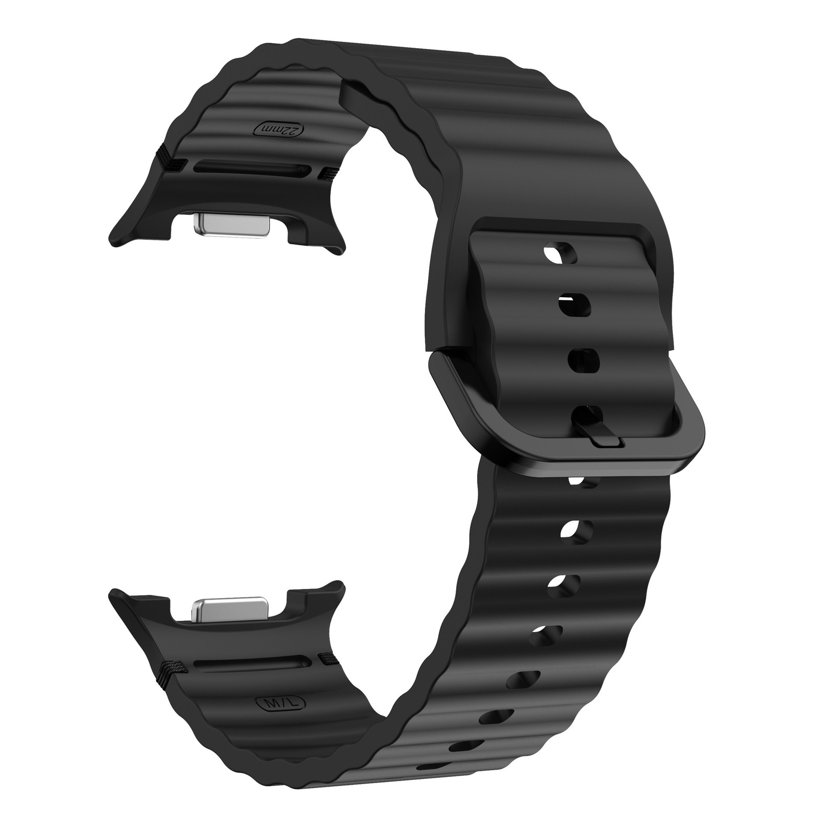 Wave Stitched Silicone Soft Band for Samsung Galaxy Watch 8 / Watch 8 Classic