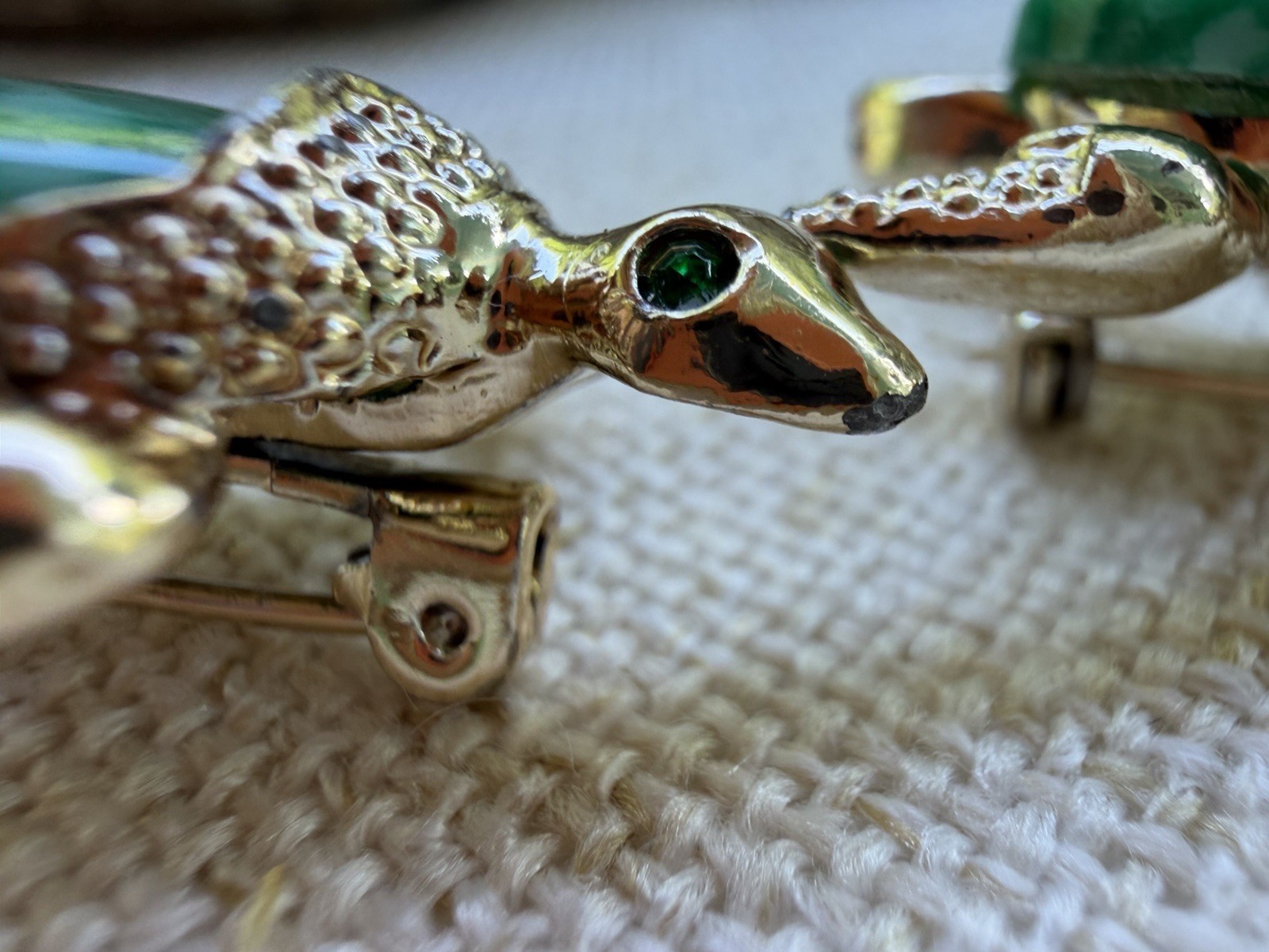 2 Gerry’s Turtle Gold Tone Brooch Back Signed