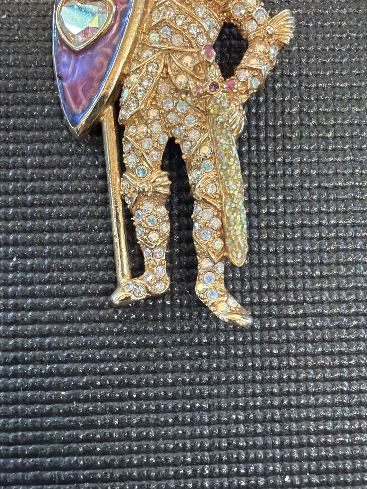 Jw1 Kirks Folly Rare Knight Lancelot Brooch Vintage K53