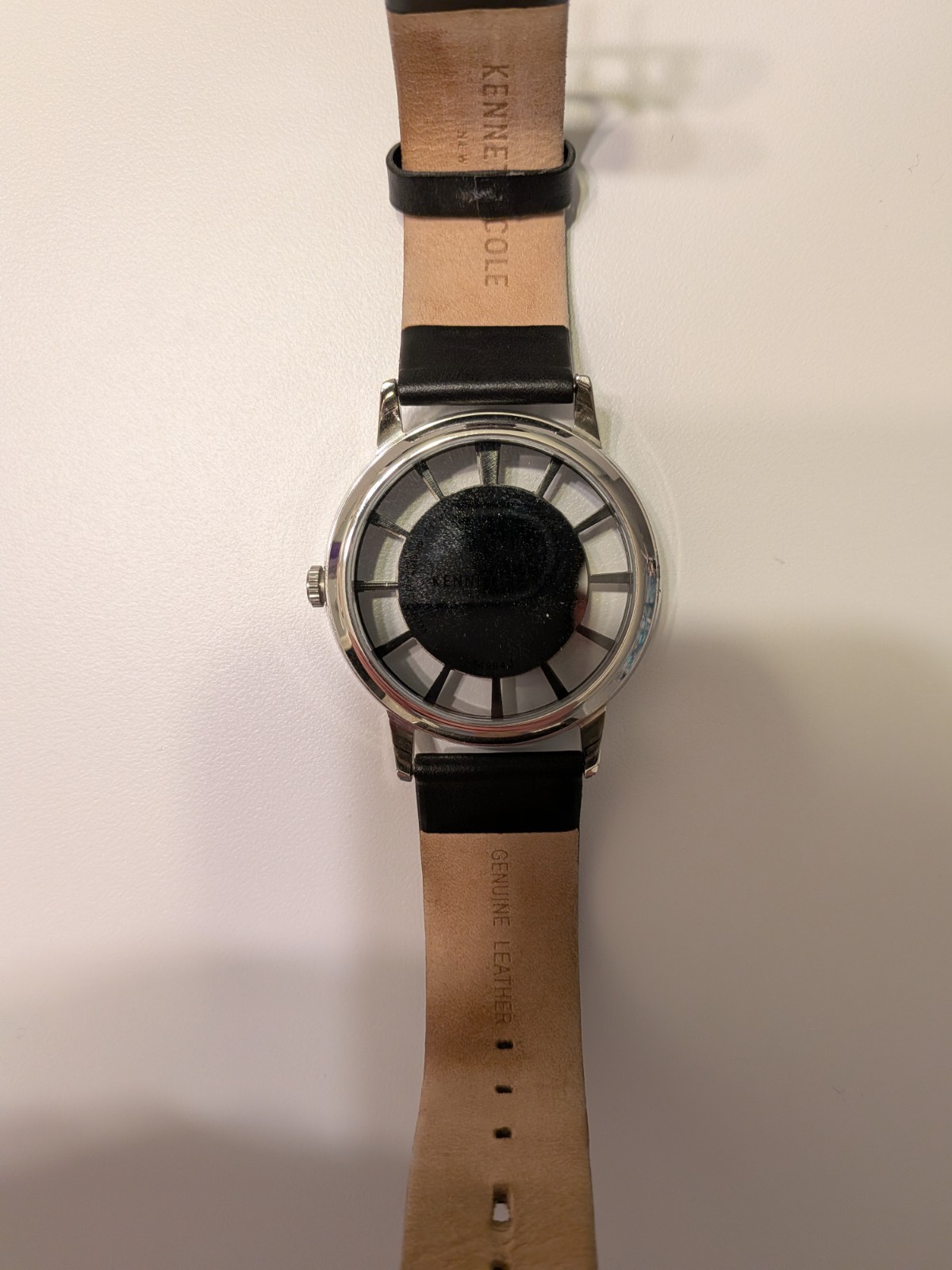 Kenneth Cole Unisex KC14994001 Transparent , See-Thru Silver White Dial Watch