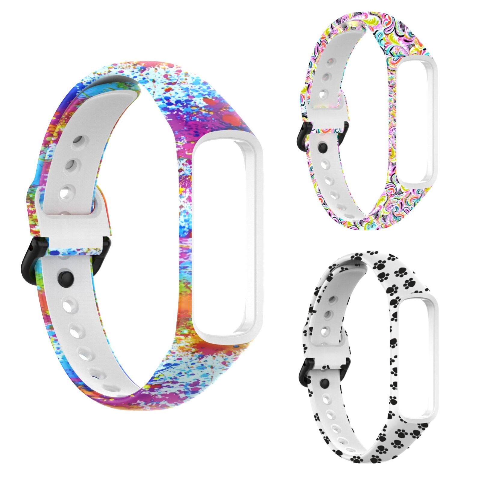 For Samsung Galaxy Fit 2 SM-R220 Replacement Strap Silicone Watch Band Wristband