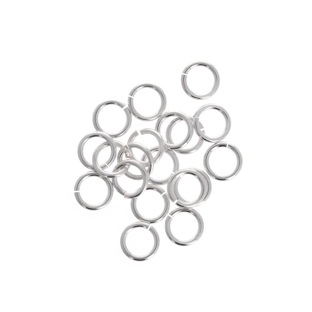 25pc – 4mm Open Jump Rings, Sterling Silver, 22 gauge Thin Jump Rings, Wholesale