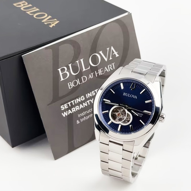 Bulova Surveyor 96A275 Automatic Men’s watch Blue Dial Stainless Steel 42mm