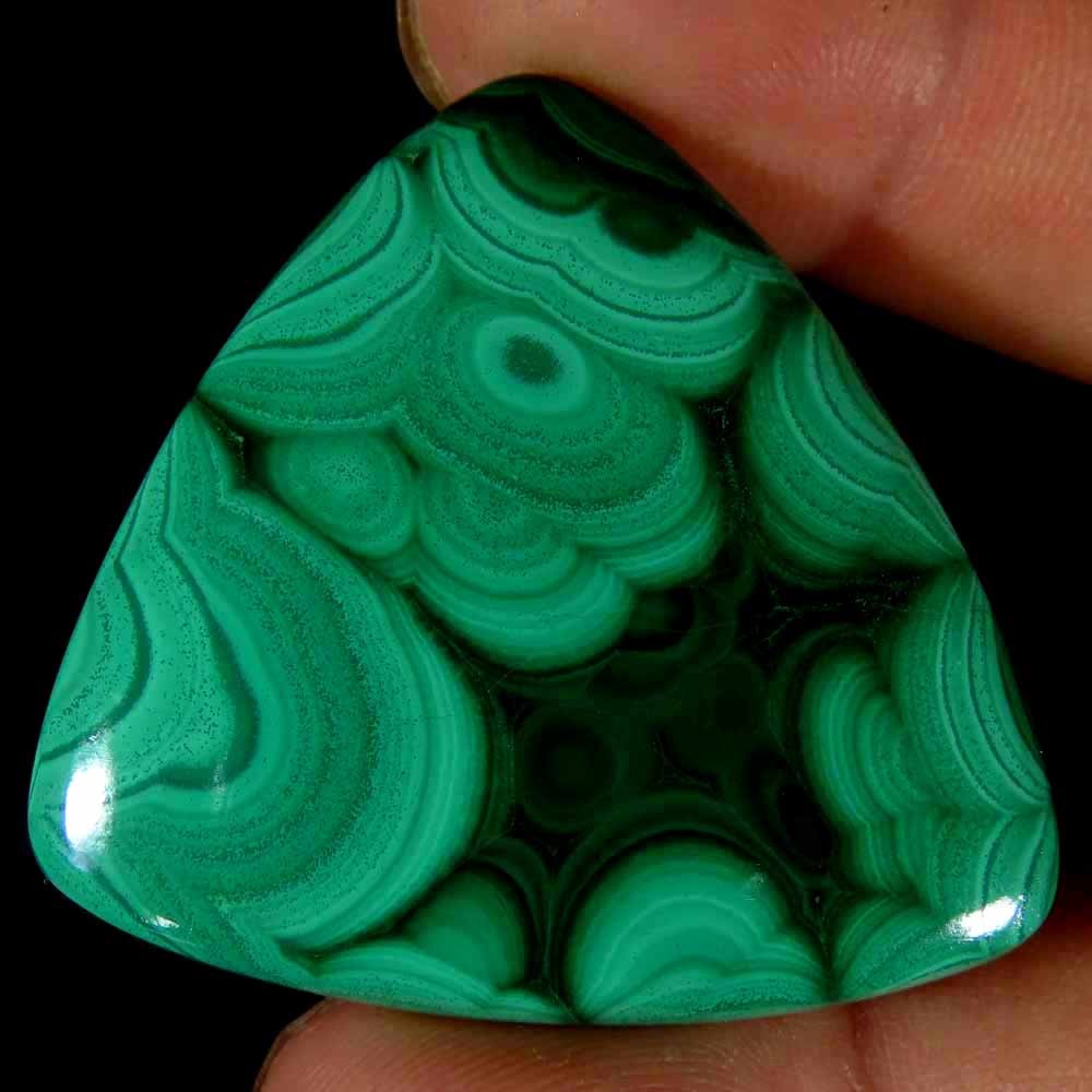 100.00Cts.100%Natural Green Designer Malachite Fancy Cab 37x38x6mm Gemstones