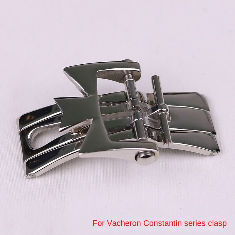 Stainless Steel Double Push Butterfly Buckle 18mm 20mm For Vacheron Constantin