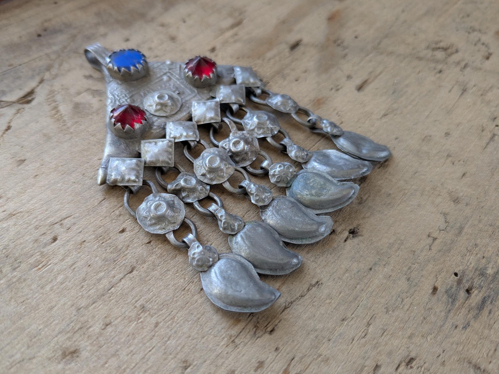 Vintage Kuchi Tribal Pendant Jingling Dangles Traditional Adornment (20283)