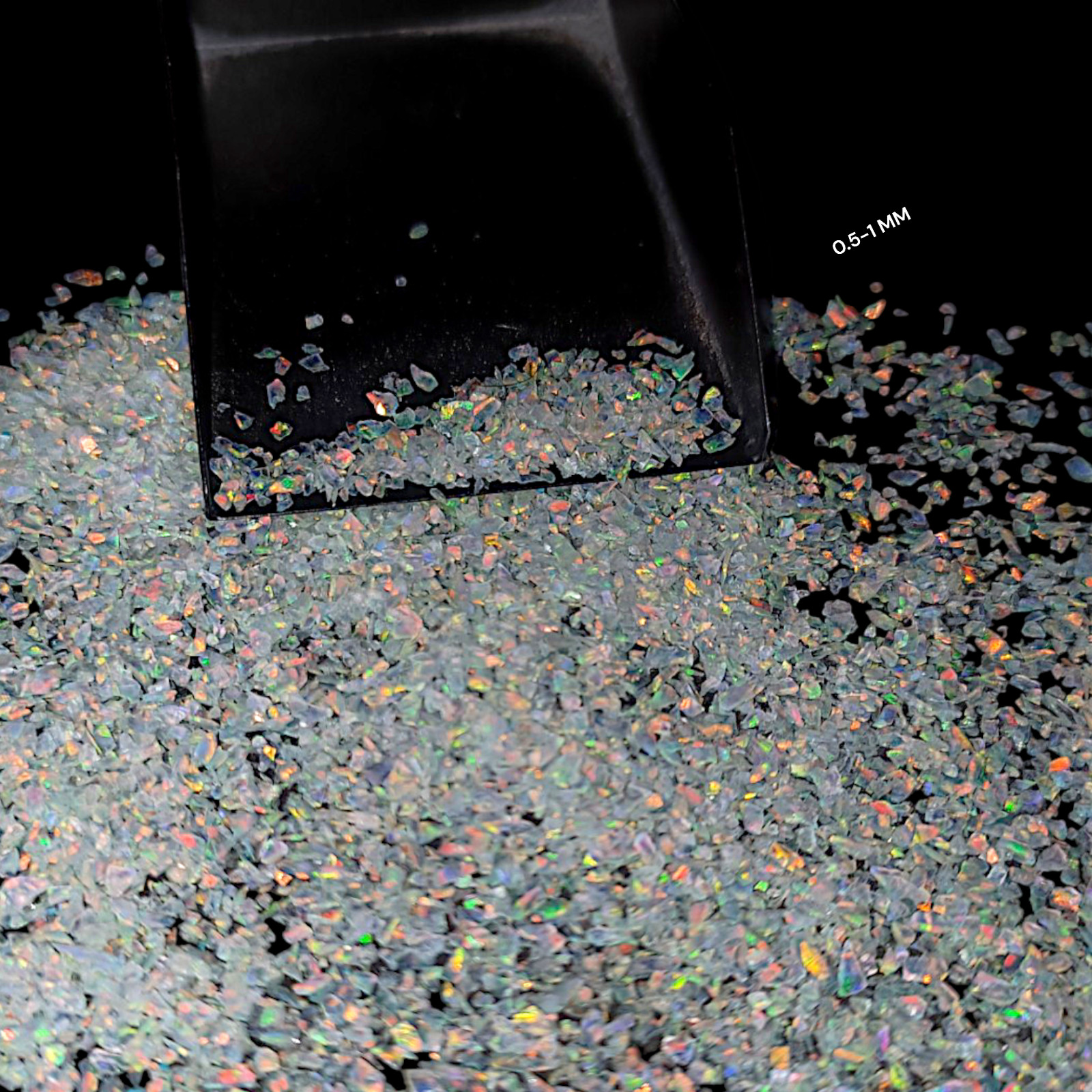 Crushed White Opal Gemstone Coarse All Size Multi Fire Opal For Inlays Work