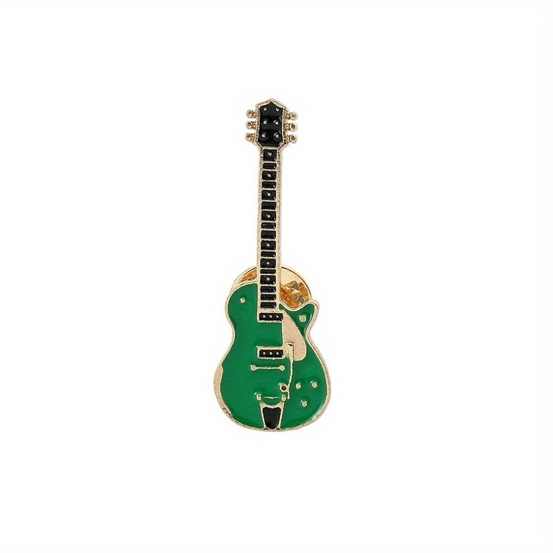 Musical Instrument Guitar Brooch Personality Trend Corsage Couple Pin Female