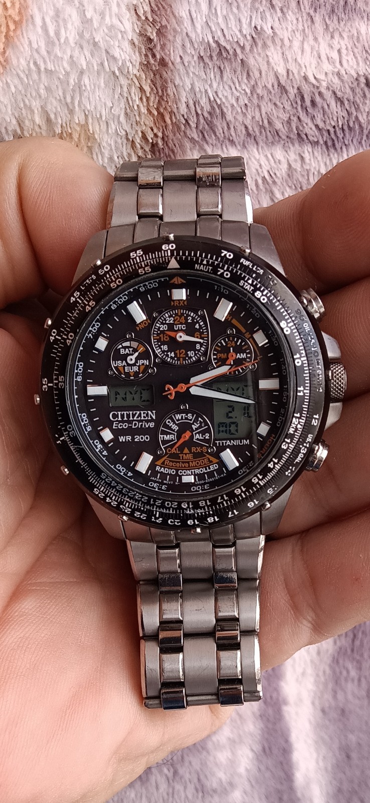 Citizen Skyhawk A-T Eco-Drive Titianium Radio Controlled U600-S049661 Watch Only