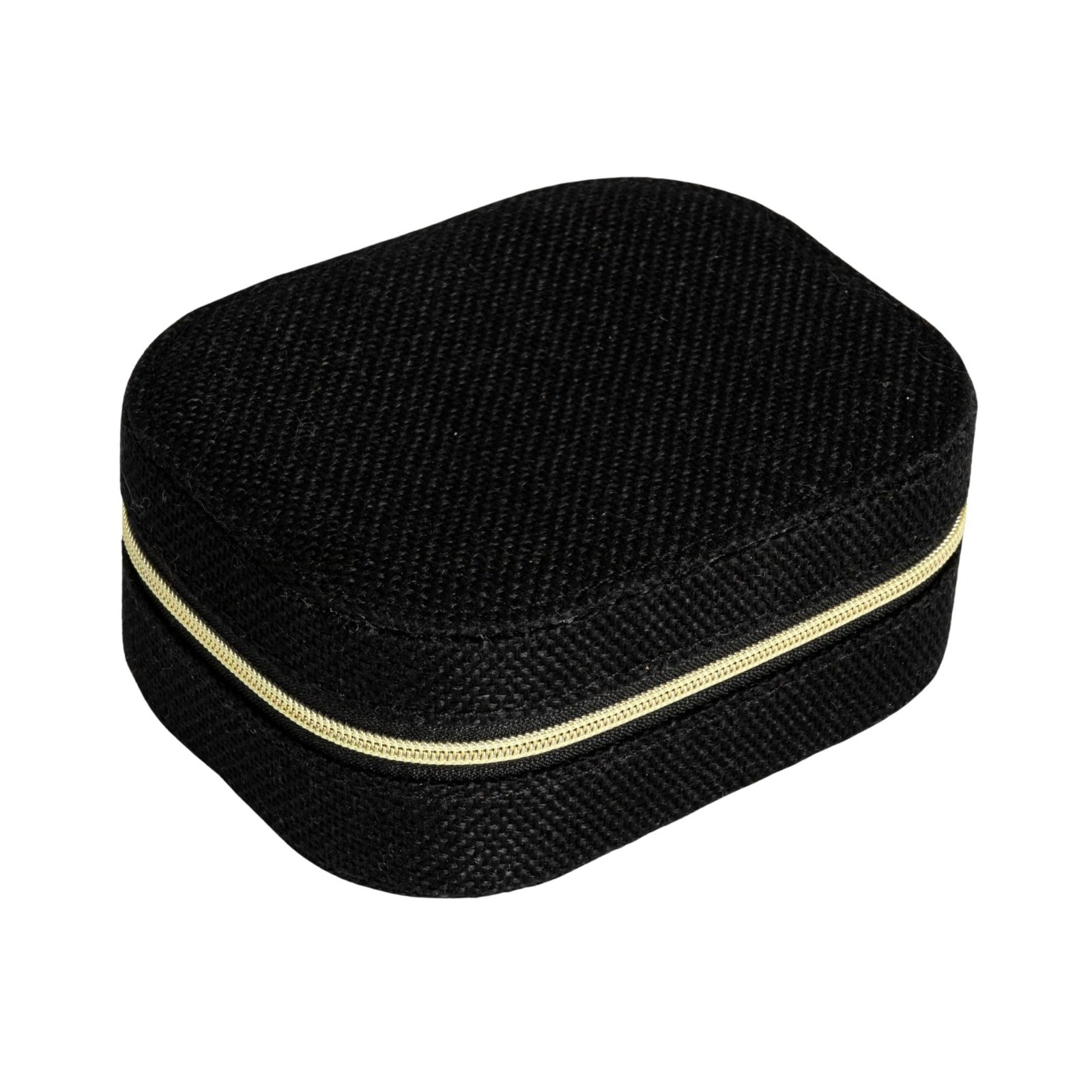 Household Essentials Small Fabric Travel Jewelry 5″L x 3.75″W x2″H, Black