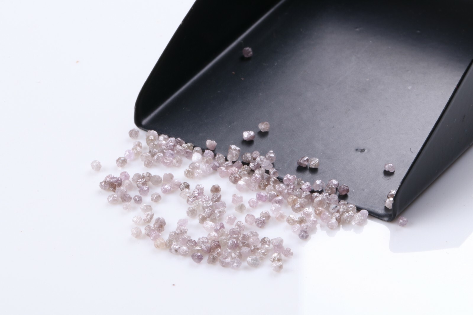 30pcs 1.3-2.0mm Natural Light Pink Raw Diamond Rough Uncut Diamond Rondelle Lot