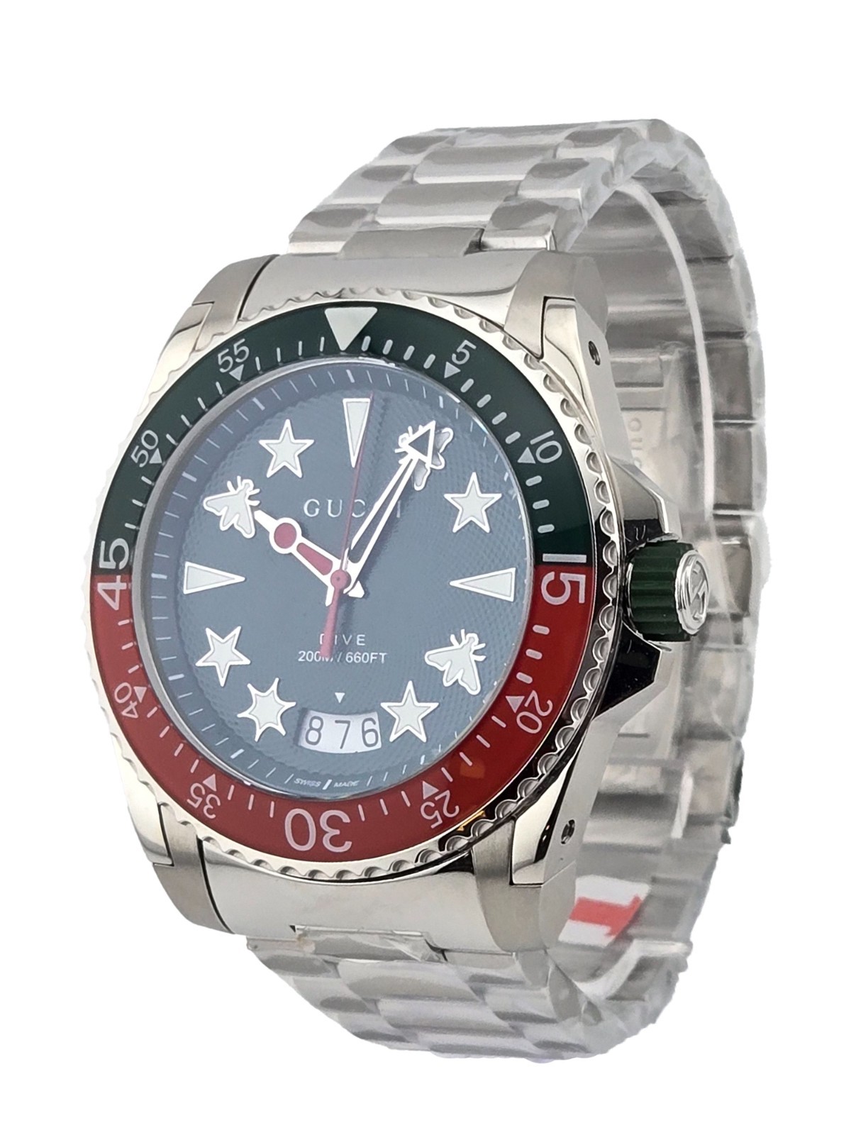 Gucci Dive YA136222 Men’s Green Dial Stainless Steel Watch