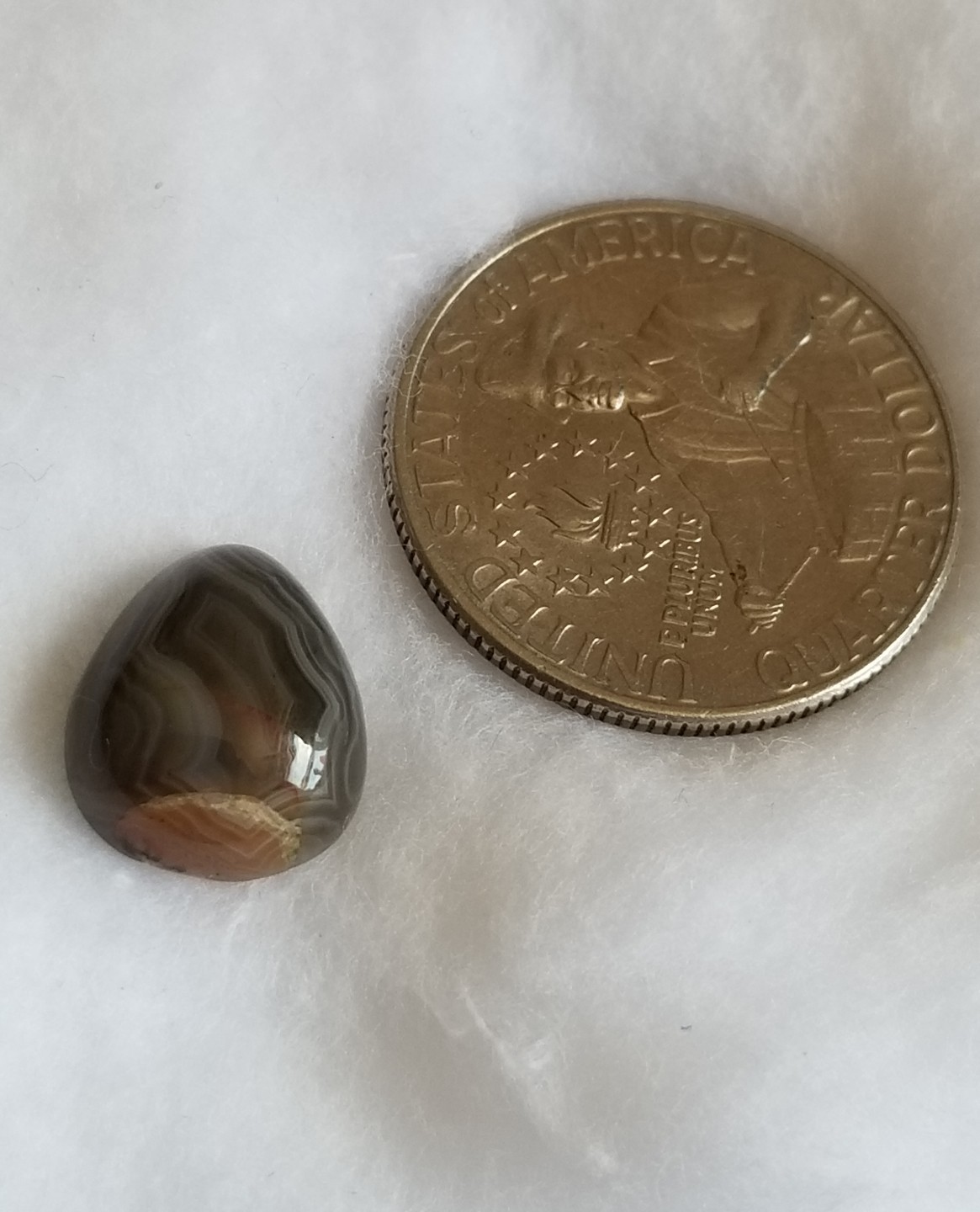 Islamic 6.00 Ct Natural Yemeni Soleimani Aqeeq, Hakik Pear Cab Loose Gemstone