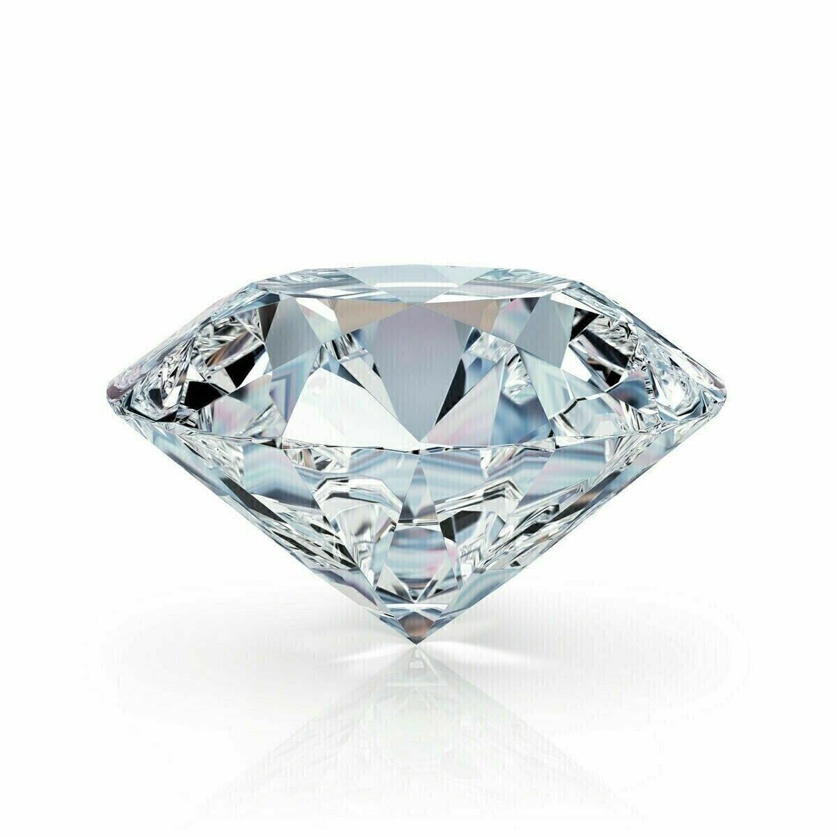 1 Ct Natural White Diamond Brilliant Cut VVS1 D Grade Certified V33
