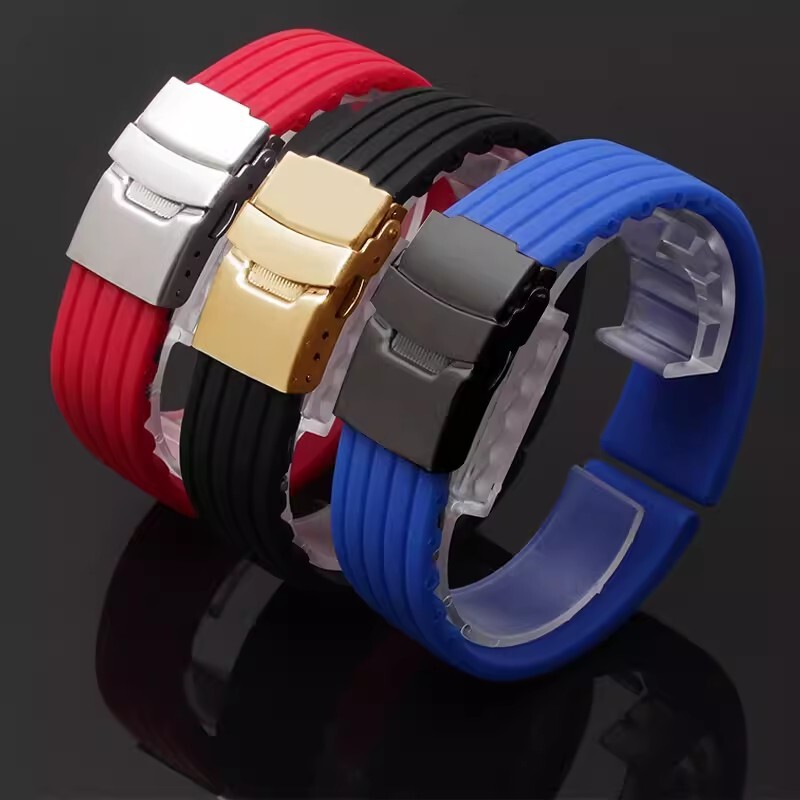 Cuttable Silicone Rubber Watch Band Watch Strap Replacement Bracelet 18 20 22 24