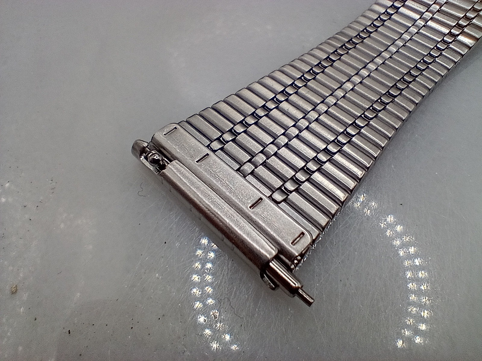 New Watchgecko 22mm Retro Mesh Stainless Watch Strap Bracelet Brushed 6B126