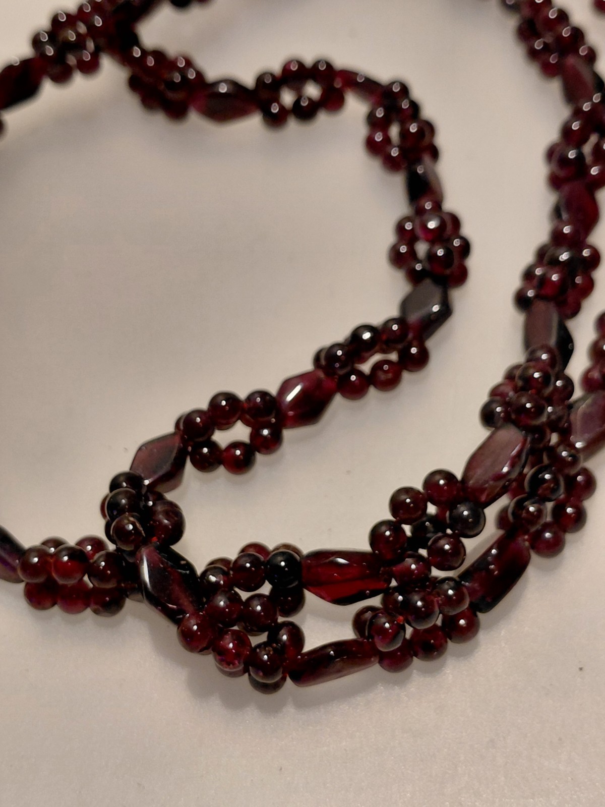 Vintage Natural Red Pyrope Garnet/Almandine Garnet Necklace Grape Clusters…