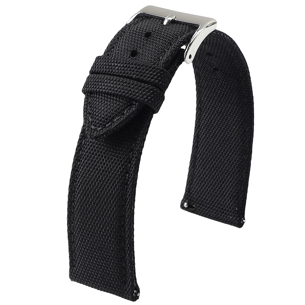 18Mm 19Mm 20Mm 21Mm 22Mm 24Mm Waterproof Sailcloth Watch Strap Two-Sided Nylon W