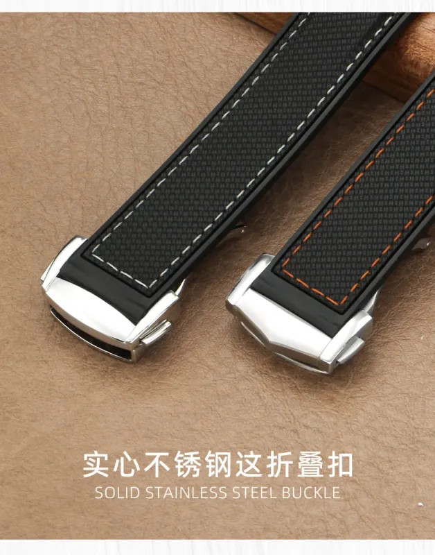Sport Watchband Waterproof Watch Strap 21mm For Omega Planet Ocean 600 Quarter