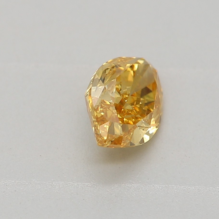 0.36 carat, Fancy Intense Orange Yellow, Marquise Shape, VS2 Clarity, GIA