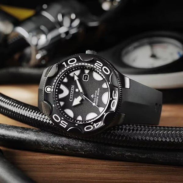 Citizen BN0235-01E Eco-Drive Solar Diver’s 200M Black Watch Japan Model