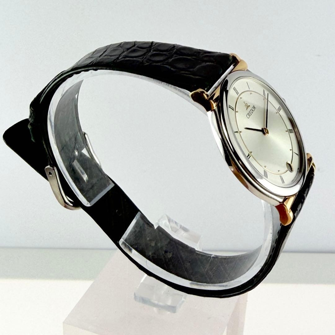 Seiko Credor 7779-6000 Quartz 18K Gold Two Tone 31.9mm Mens Watch