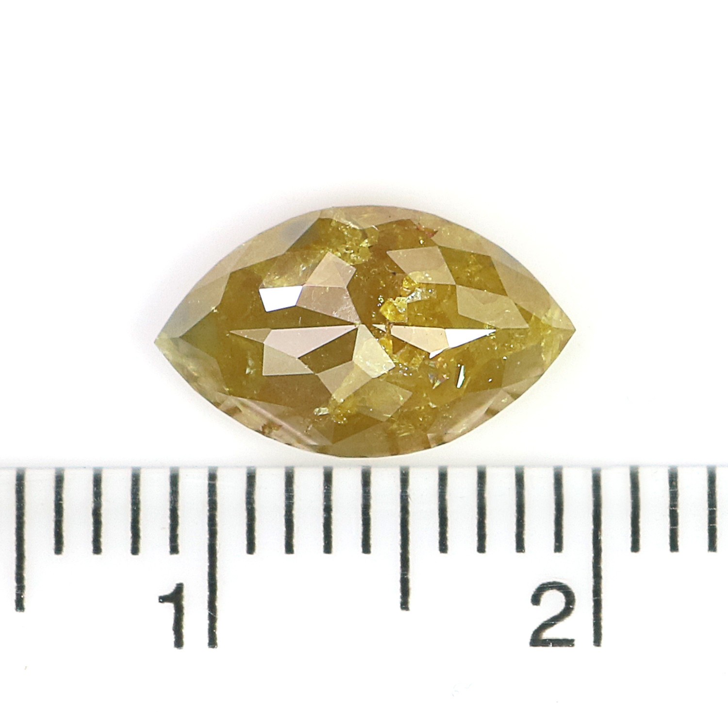 2.03 CT Natural Loose Marquise Shape Diamond 10.95 MM Yellow Color Diamond L3630