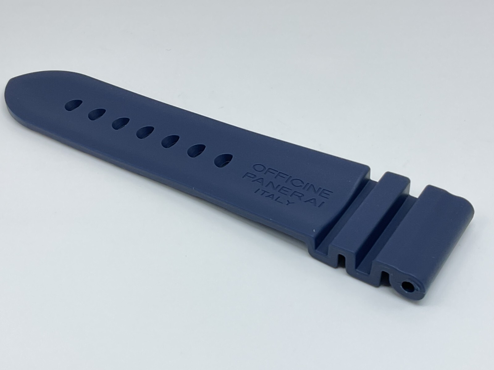 NEW AUTHENTIC PANERAI WATCH 24MM DARK BLUE RUBBER STRAP CAOUTCHOUC OEM