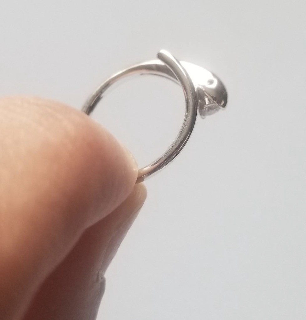 Adjustable 925 stamped sterling silver rings with CZ stone