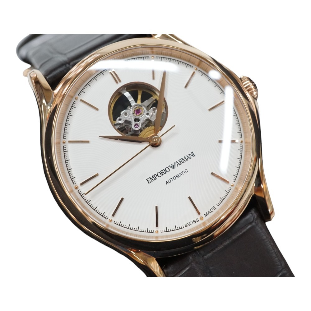 EMPORIO ARMANI ARS-3301 Stainless Steel / Rose Gold Plated 42.0mm #KNW2194