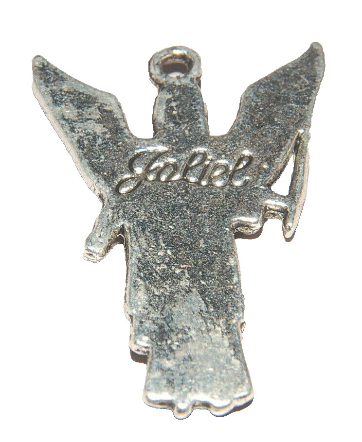 Angel Jeliel Guardian Helping Fidelity Fertility Charm Tibetan Silver J1095