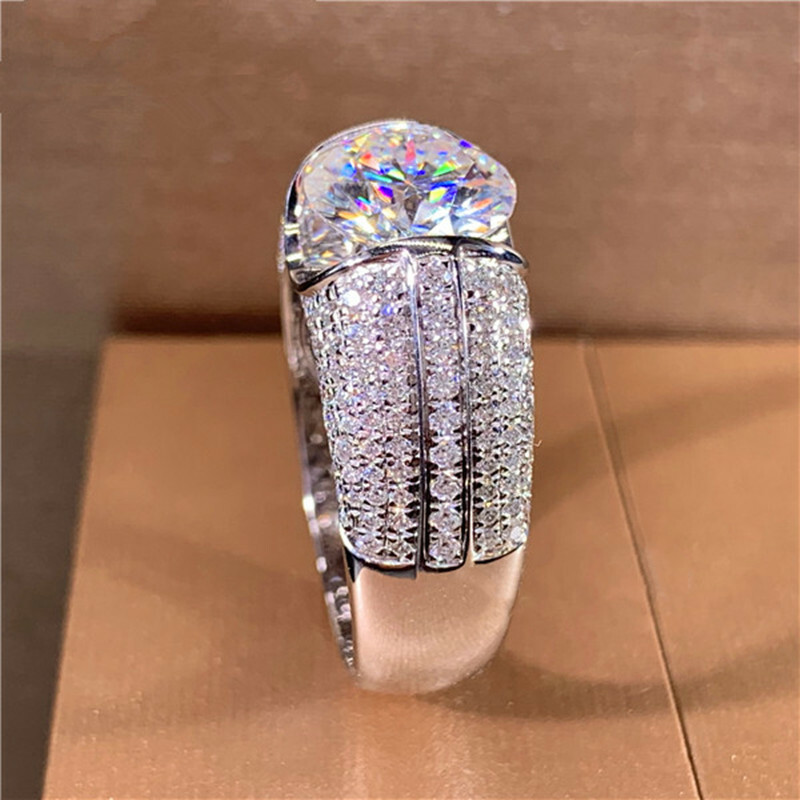 Fashion 925 Silver Filled Ring Women Cubic Zircon Jewelry Gift Sz 6-10