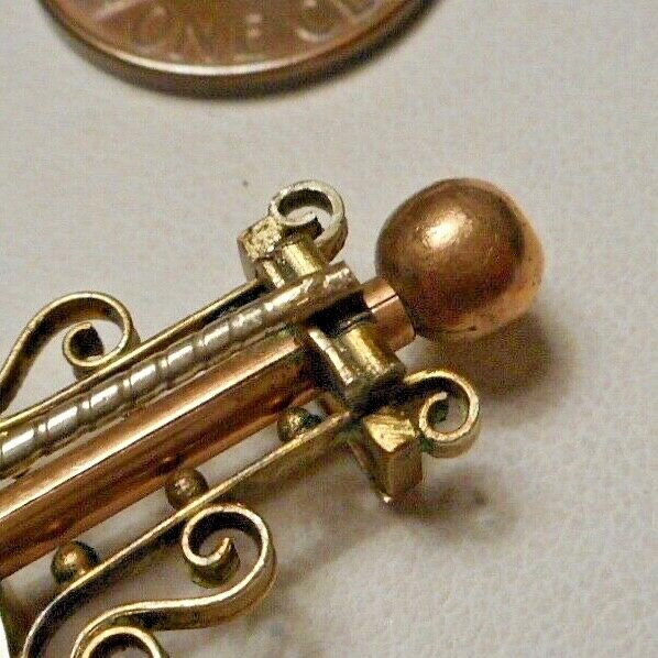 Antique Victorian Gold-Filled Italian Floral Micro Mosaic Brooch & Earrings Set