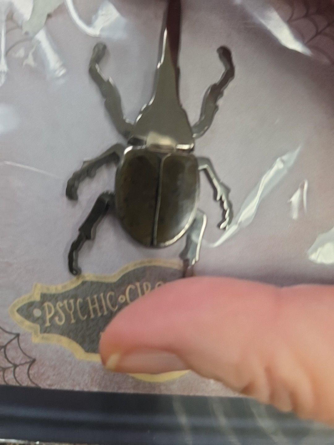 Hercules Beetle Lapel Push Pin Psychic Circle Oddities