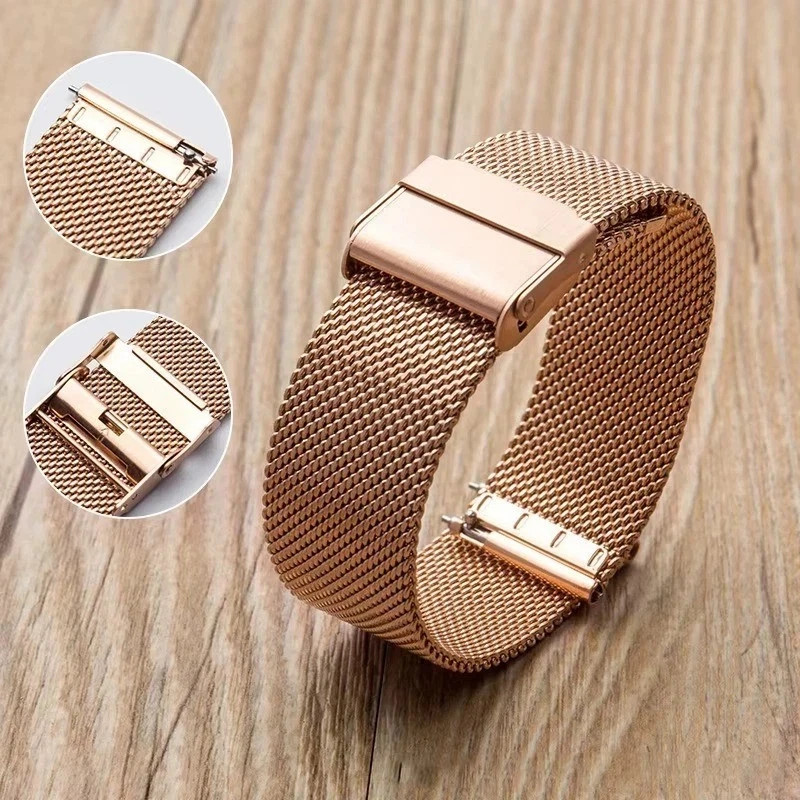 Premium Stainless Steel Milanese Mesh Watch Band Strap 12/14/16/18/20/22/24mm