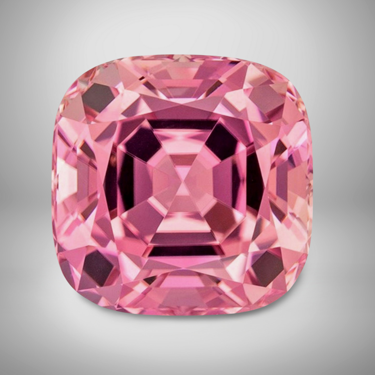 Pink Tourmaline Cushion Cut Gemstone 3 Cts – 9 mm VVS Loose Gem #