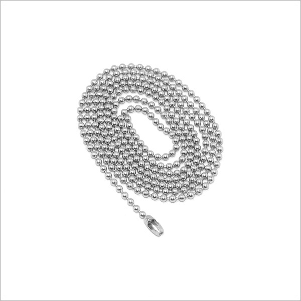 CHAINE COLLIER POUR HOMME FEMME ADO EN ACIER INOXYDABLE NEUVE 50 CM BOULE