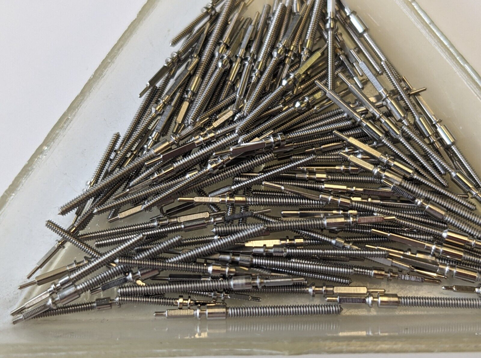 120 pcs Watch stems for wrist watches Swiss made lot of 120 pieces x 1