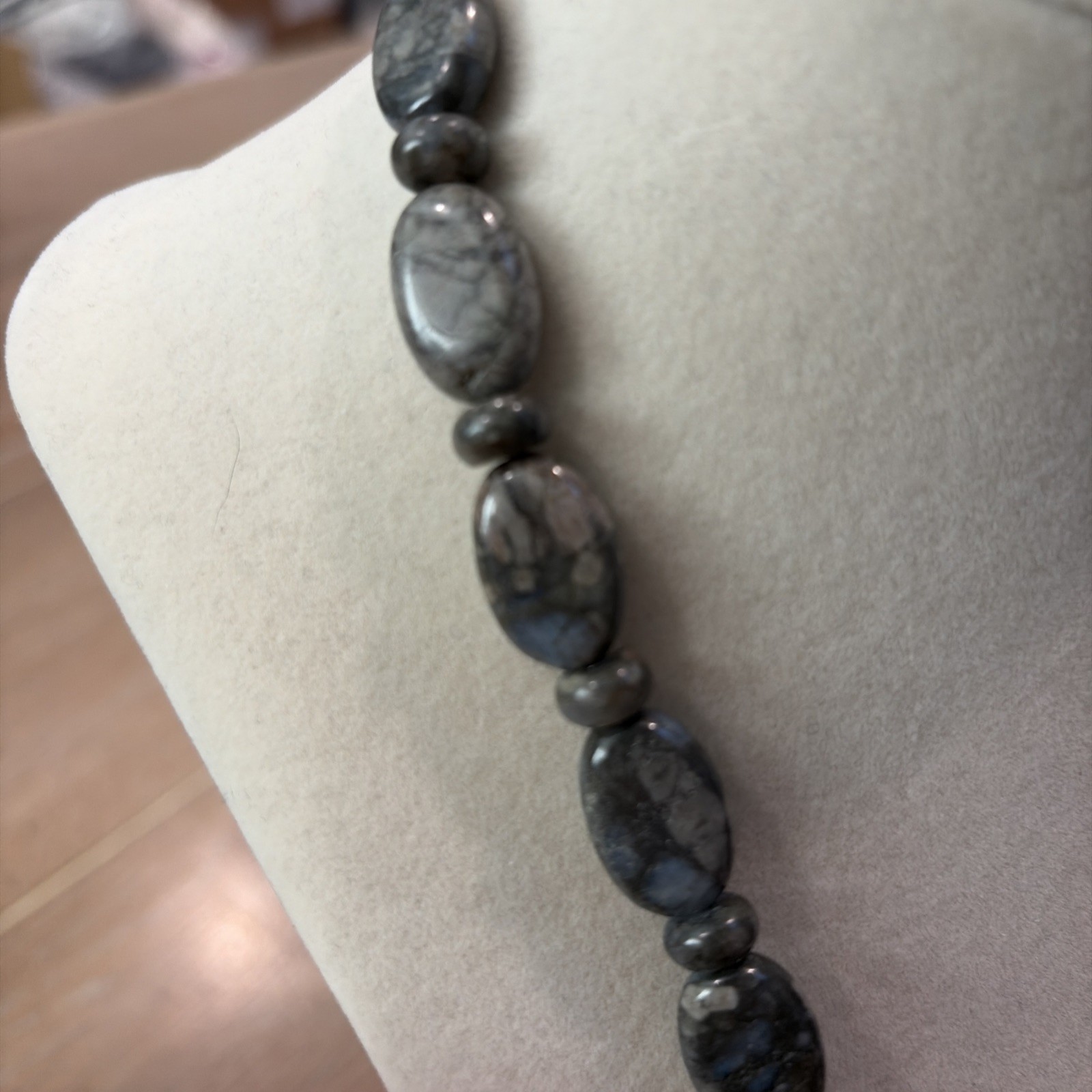 Jay King DTR Labradorite & Sterling Silver 925 Necklace 19”