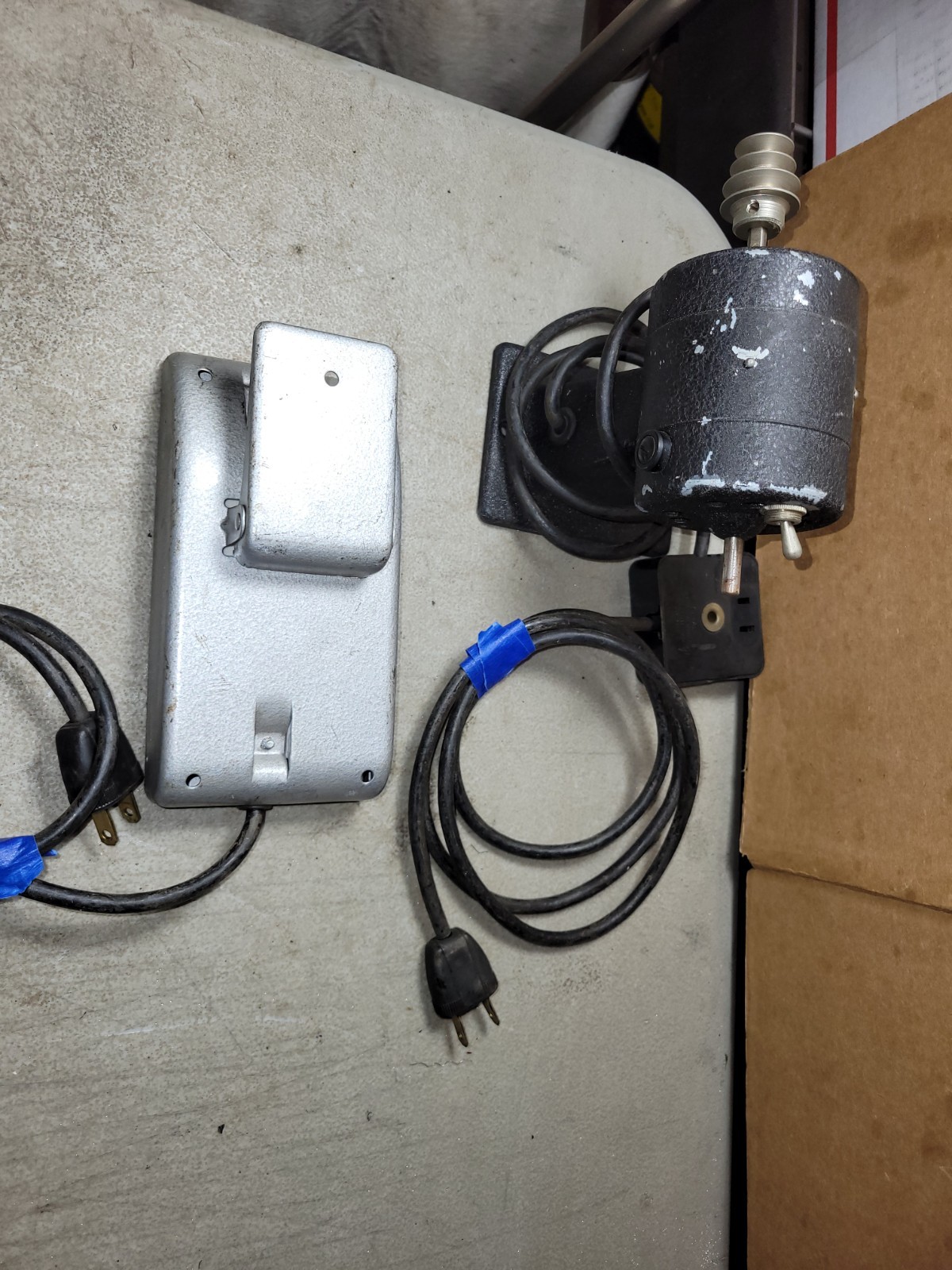 Vtg Jewelers WATCHMAKER Lathe Motor USA 110V w/variable speed foot-pedal Read