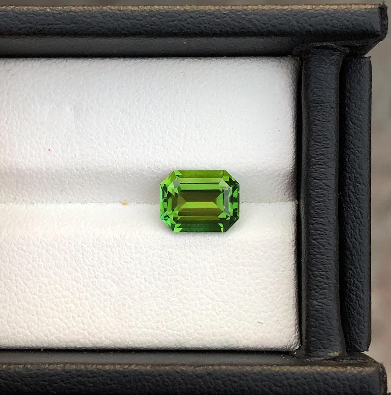 2.225 Carat Natural Deep Green Tourmaline Loose Gemstone From Afghanistan