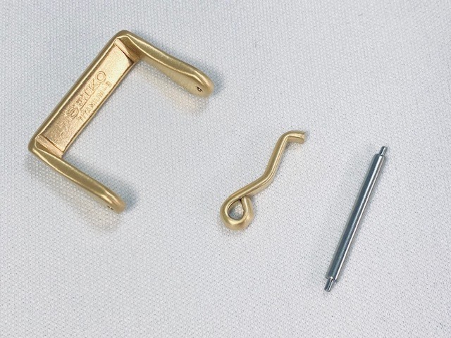 Seiko Genuine 20mm Titanium Gold Buckle AA08WTE05B for SBBN051 S23635J1