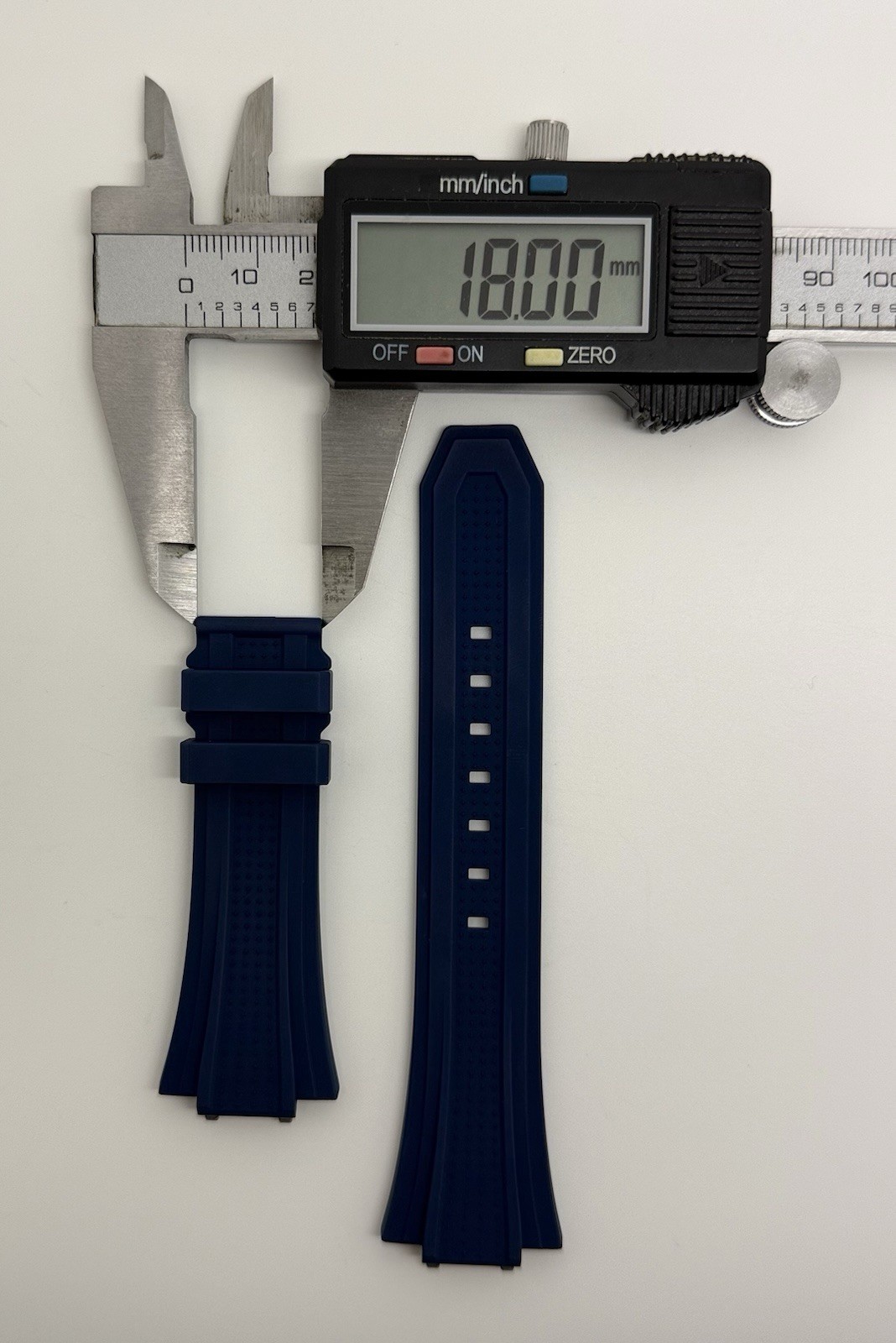 Zenith Defy Skyline 26mm x 18mm Blue Rubber Watch Strap 2018-I201 Authentic OEM